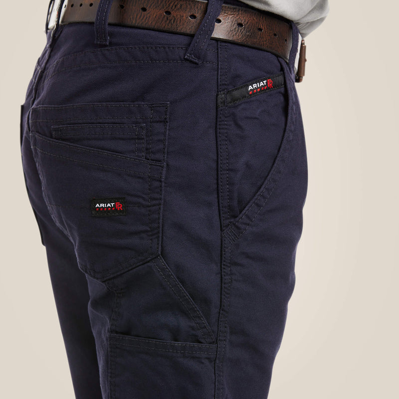 Ariat FR M4 Relaxed Workhorse Boot Cut Pant-Navy