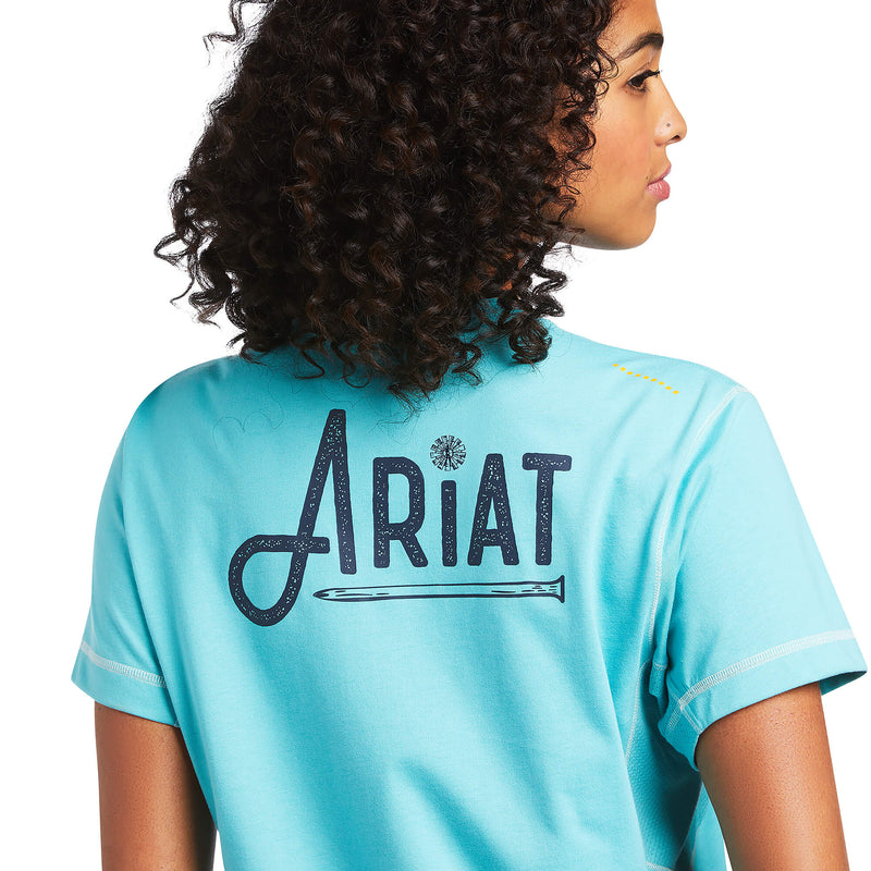 Ariat Rebar Workman Graphic Ariat Logo T-Shirt for Women - HardHatGear