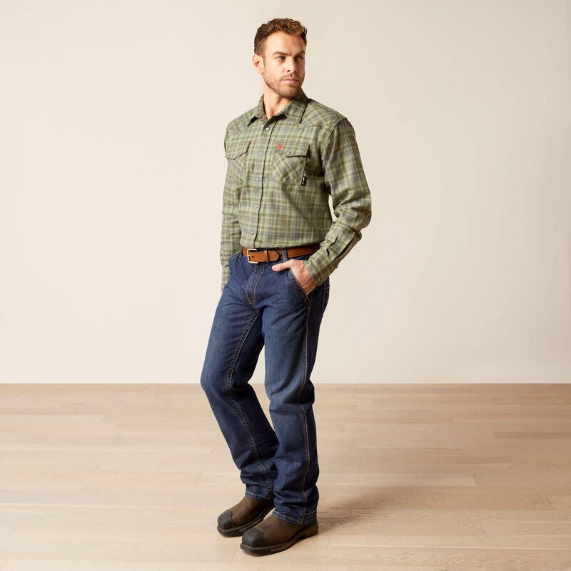 Ariat Mens FR Sawtooth Long Sleeve Work Shirt