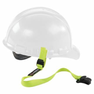 Elastic Hard Hat Lanyards w/ Clamps, 14.5 in, Quick Connect Clamp