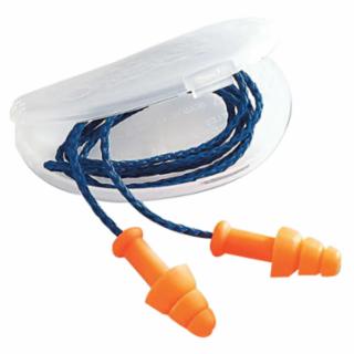 SmartFit® Reusable Earplugs, TPE, Orange, Corded, HearPack, 100 Pair - HardHatGear