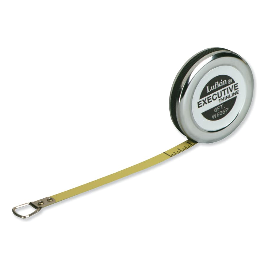 Lufkin Executive® Diameter Pocket Measuring Tapes, 1/4 in x 6 ft, A19 Blade #W606PD