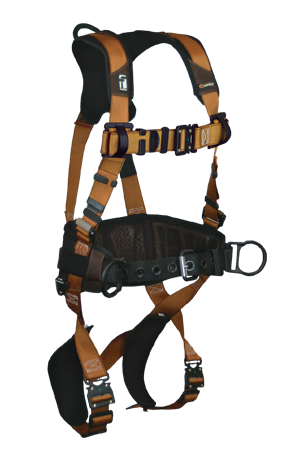 FallTech Advanced ComforTech® Gel 3D Construction Belted Full Body Harness #7083B