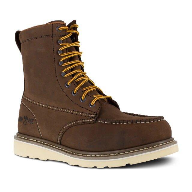 Iron Age Reinforcer Mens Brown 8 Wedge Work Boot IA5081