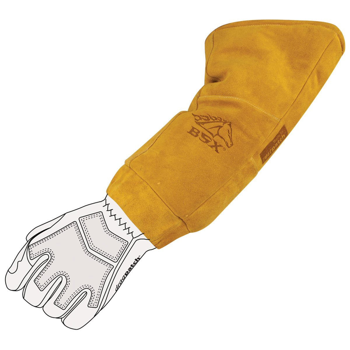 Black Stallion BSX® Split Cowhide Sleeve/Glove Extender