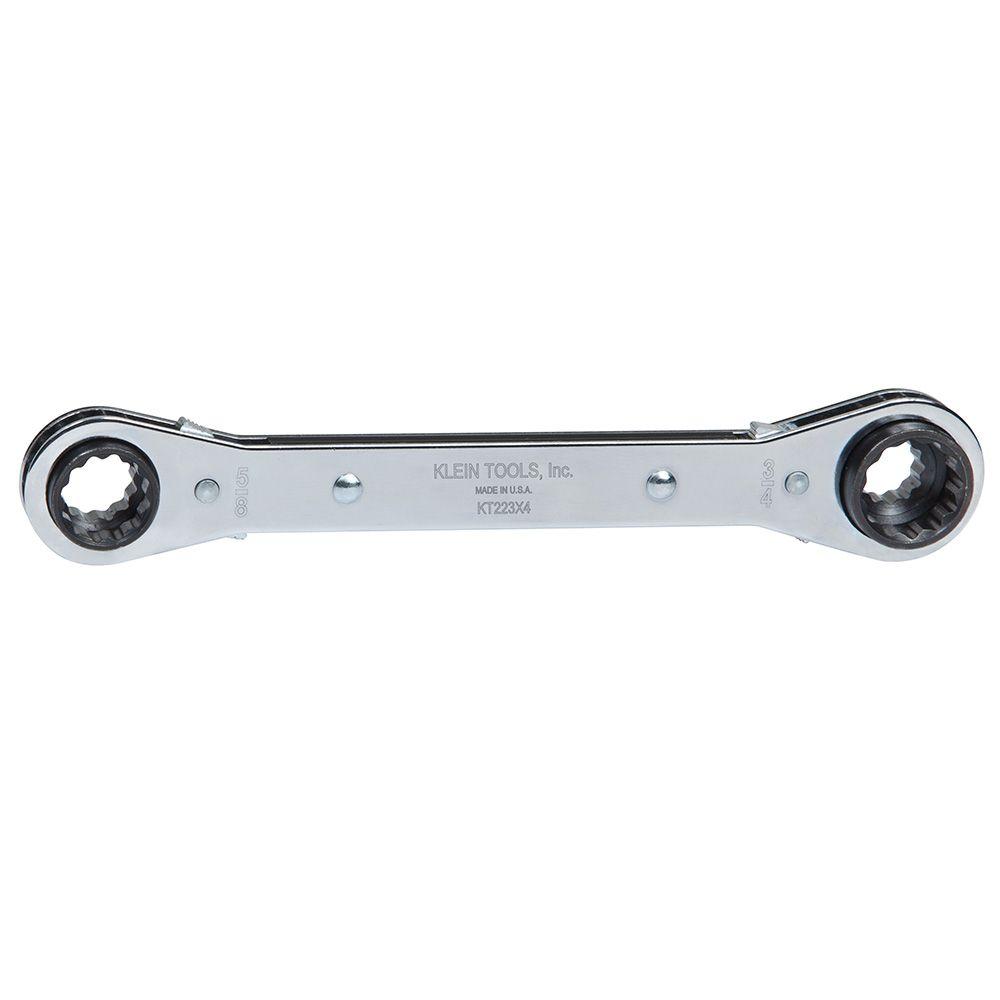Klein Lineman's Ratcheting 4-in-1 Box Wrench KT223X4