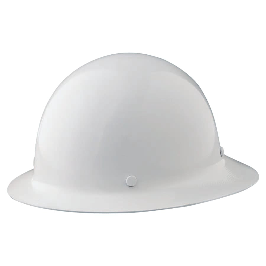 MSA White Skullgard Full Brim Hard Hat #475408