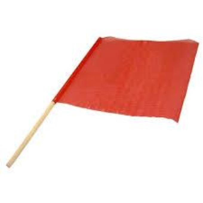 2W Safety Mesh Orange Flag with 30" Dowel