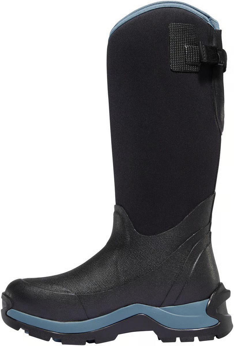 LaCrosse Womens Alpha Thermal Boots Black/Cerulean 7MM 644105