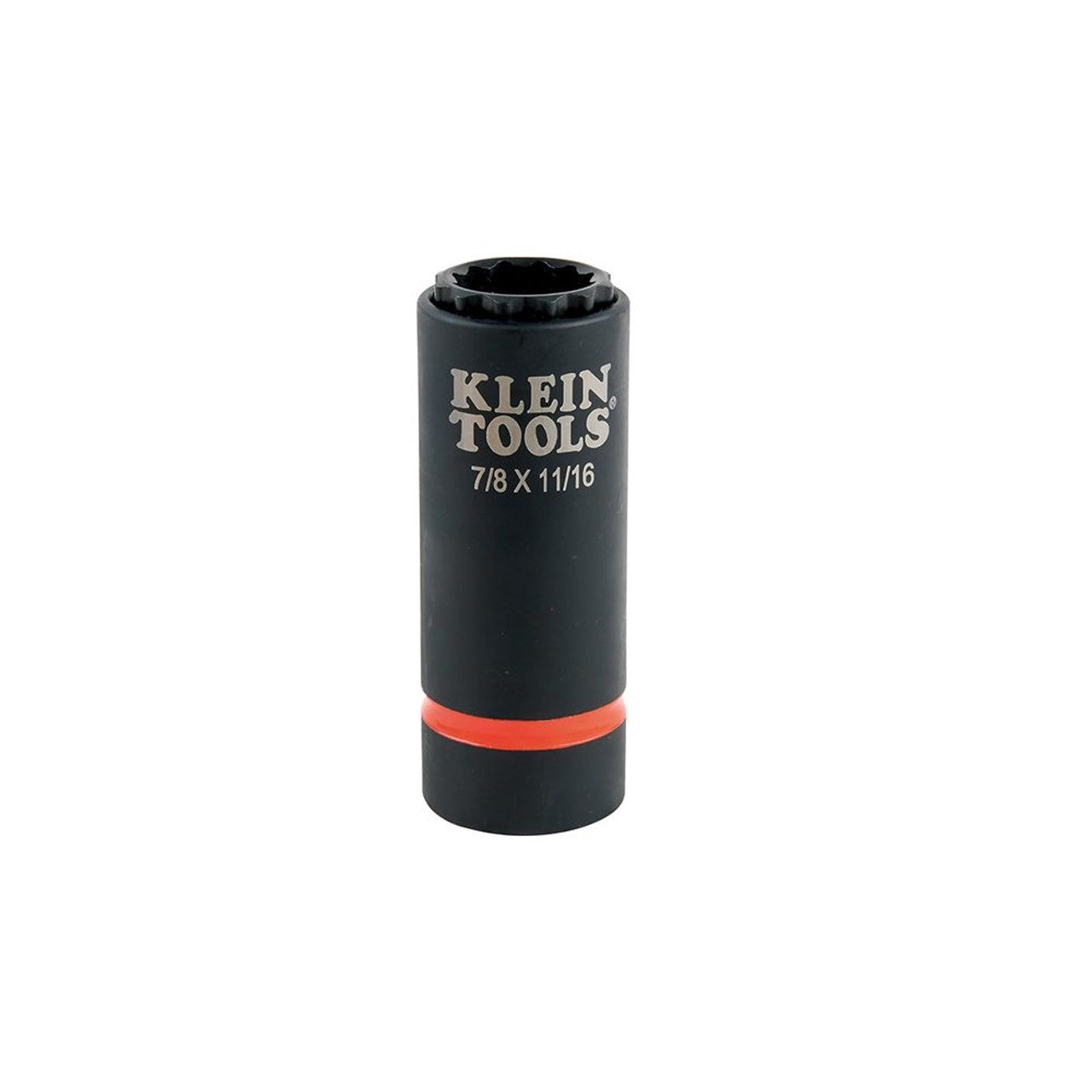 Klein 2-in-1 Impact Socket, 12-Point, 7/8 and 11/16-Inch 66014