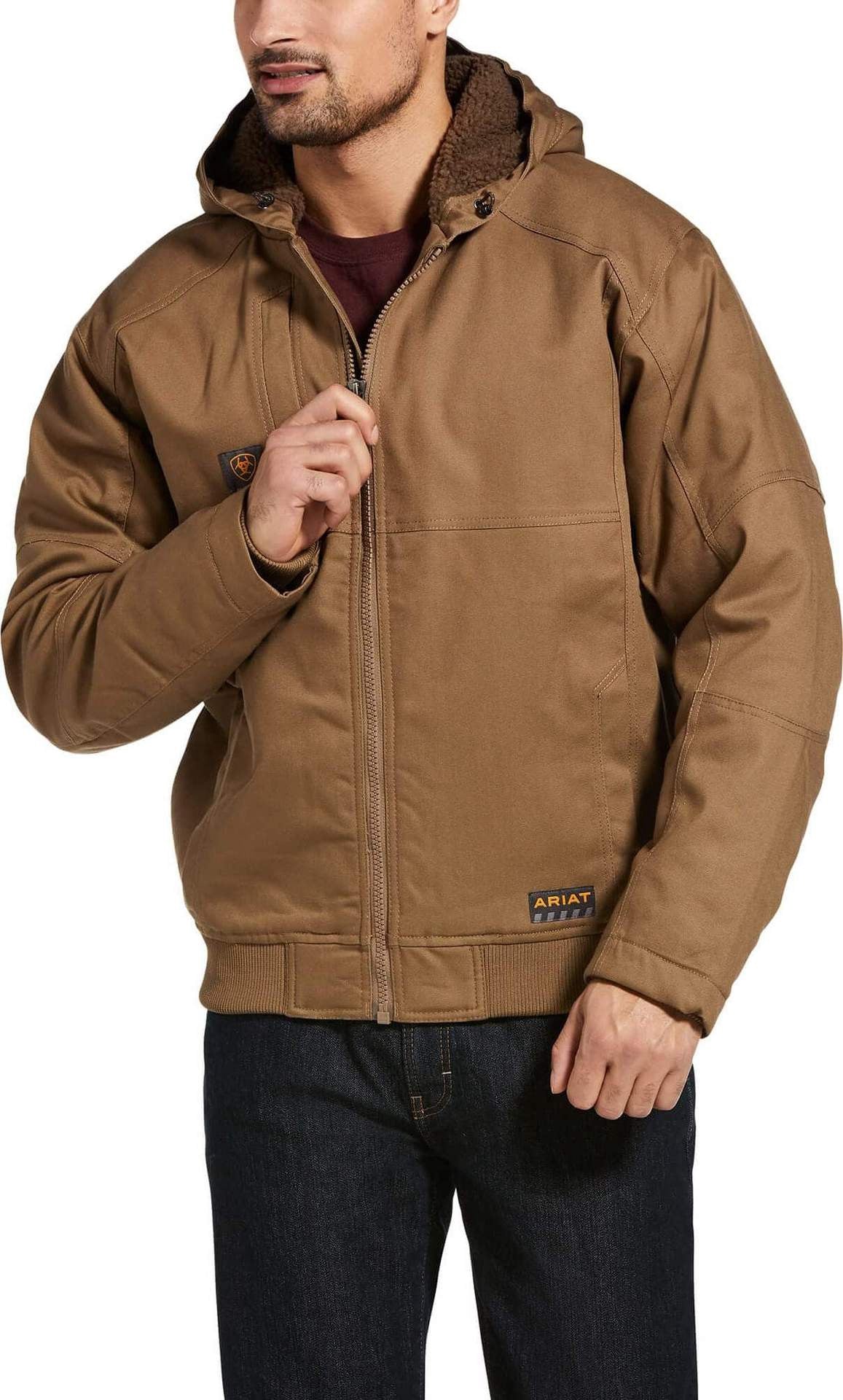 Ariat Rebar DuraCanvas Jacket, Field Khaki