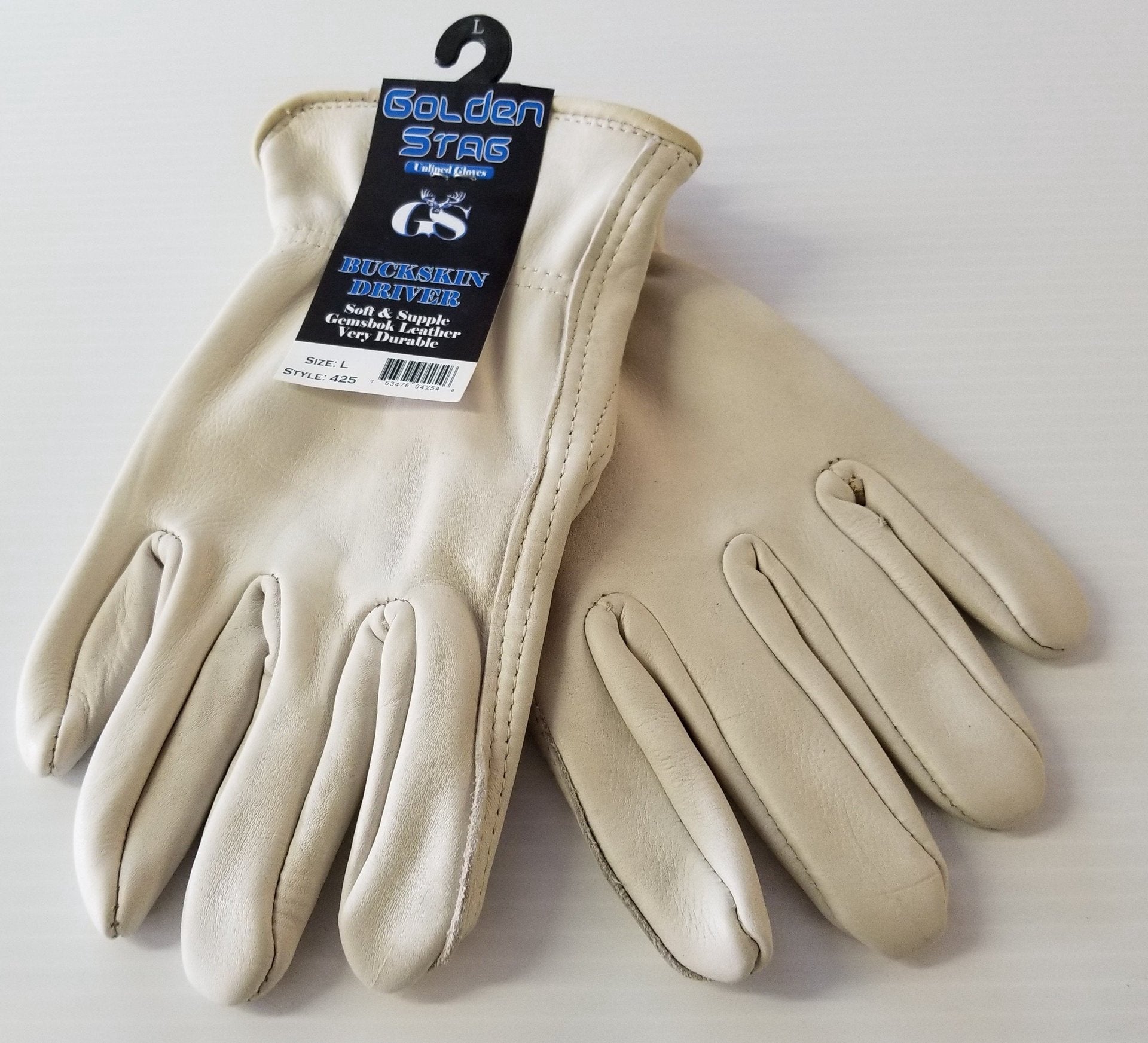 Golden Stag Buckskin Unlined Driver Glove #425(Discontinued)