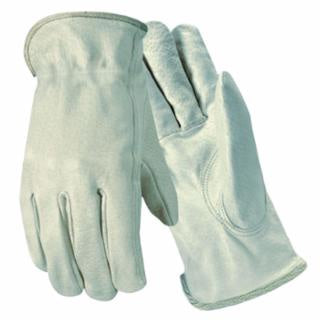 Grain Goatskin Drivers Gloves, Unlined, White