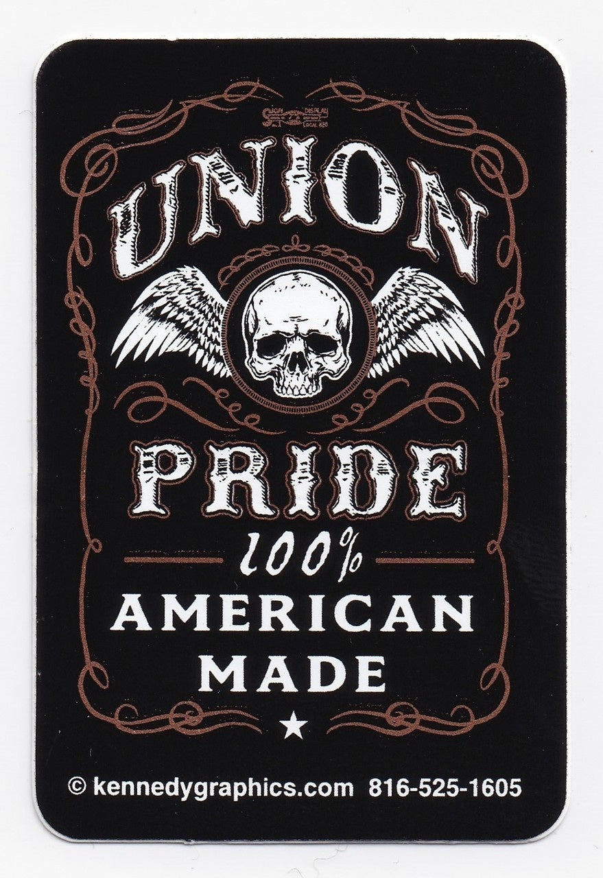 Union Pride, 100% American Made Hard Hat Sticker #S101