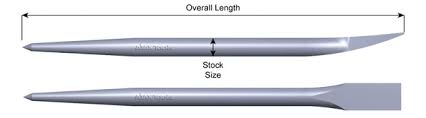 Ajax Rescue Tools 9118-PL 5/8 x 18 Pry Bar (Plated) #9118