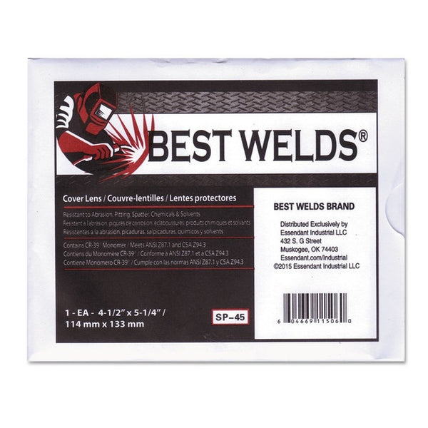 Best Welds Welding Cover Lens, 4.5" x 5.25" #SP-45