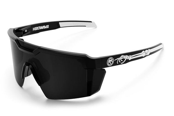 Heat Wave Future Tech Sunglasses: Bones Frame/Black Lens Z87+ - HardHatGear