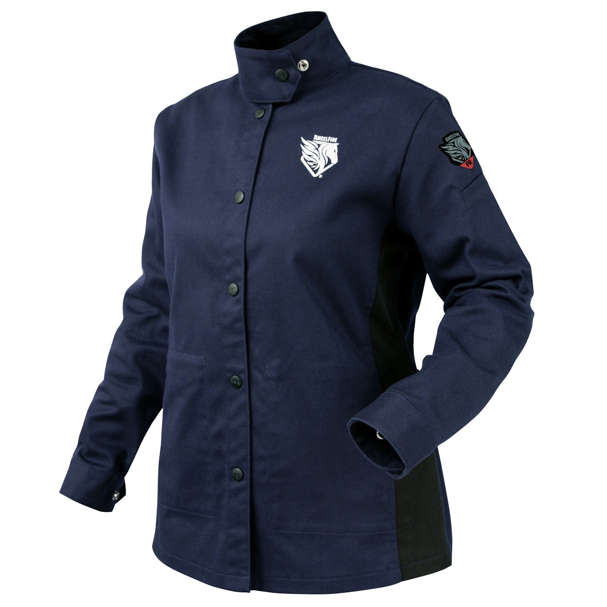 Black Stallion Women's FR AngleFire 9oz Navy Welding Jacket #JF1015-NB