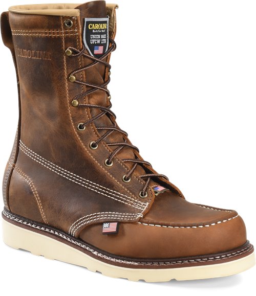 Carolina USA Moc Safety Toe Wedge Work Boot #CA8512