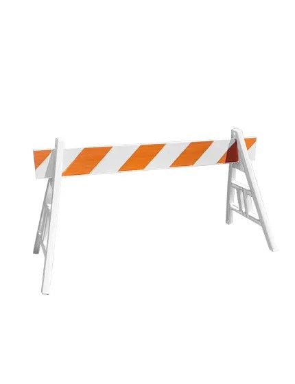 Cortina A-Frame Barricade w/6' Board--One sided//One Board