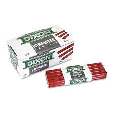 Dixons Red Carpenter Pencil #14100