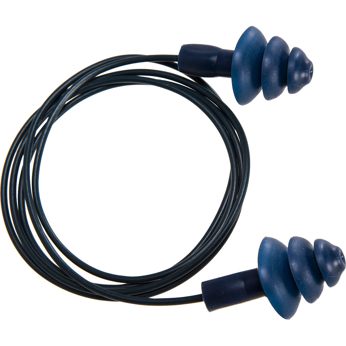 Portwest Detectable TPR Corded Ear Plugs (50 pairs) Blue-EP07