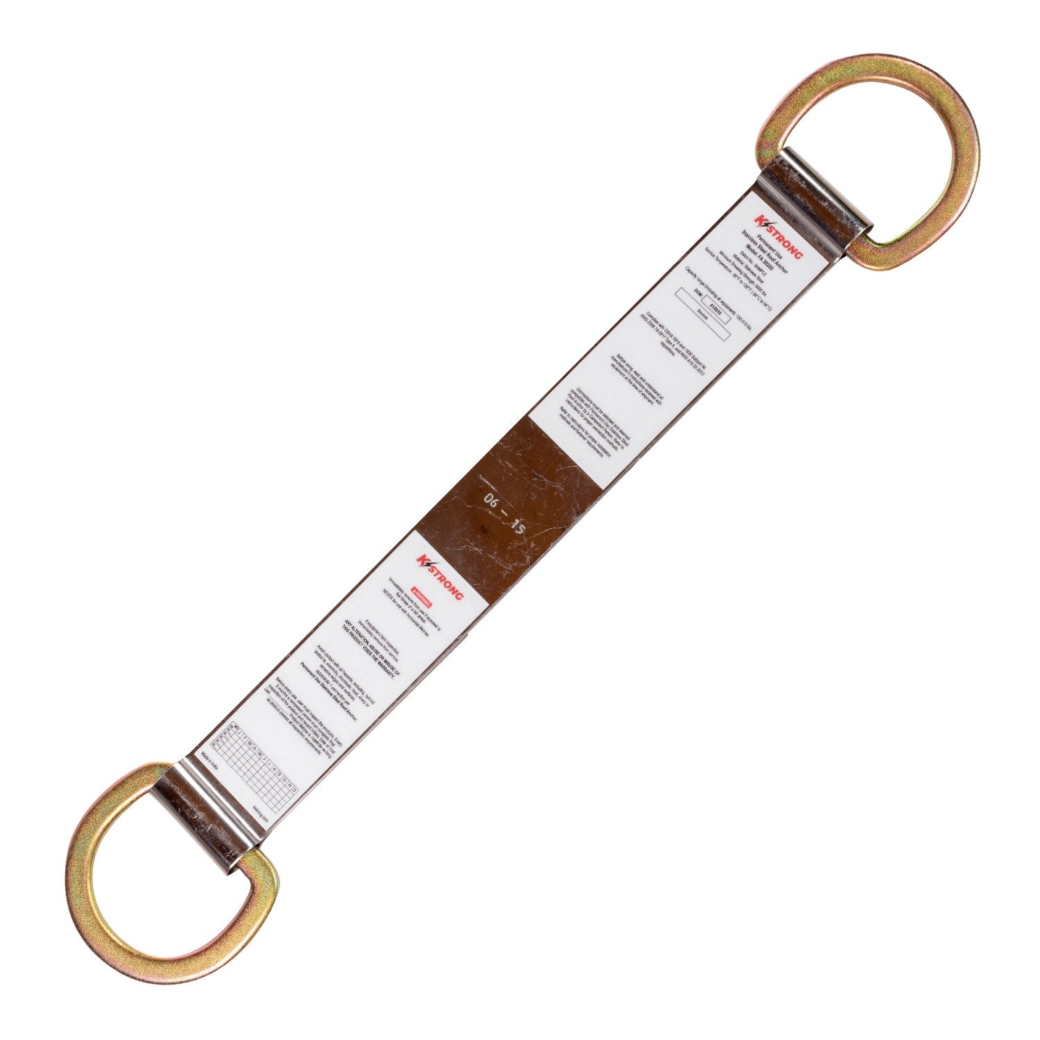 KStrong® Permanent Use Stainless Steel Roof Anchor with D-Rings (ANSI)