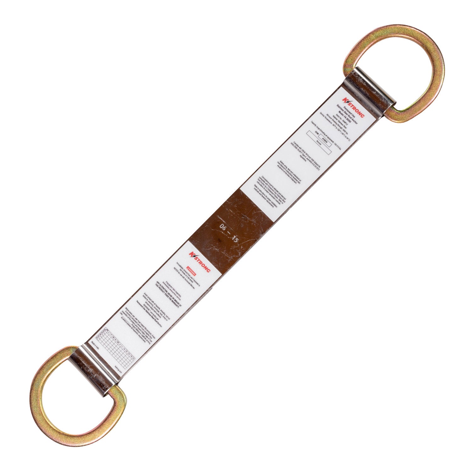 KStrong® Permanent Use Stainless Steel Roof Anchor with D-Rings (ANSI)