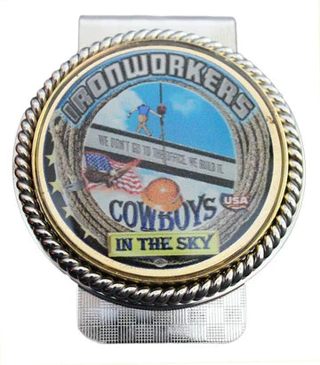 Ironworkers Cowboys in the Sky Money Clip #BW-MC-CS