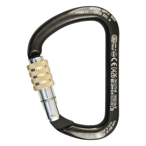 Kong XL Screw Lock Carbon Steel Carabiner #KNG-411-L1