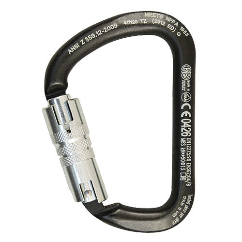 Kong XL ANSI Twist Lock Carbon Steel Carabiner #KNG-411-TZ