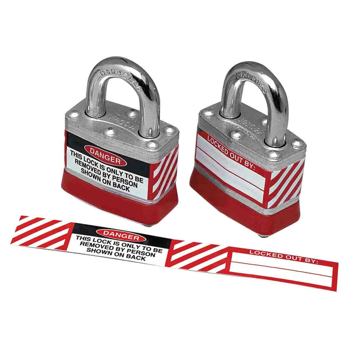 Brady® Padlock Lockout Labels #50280
