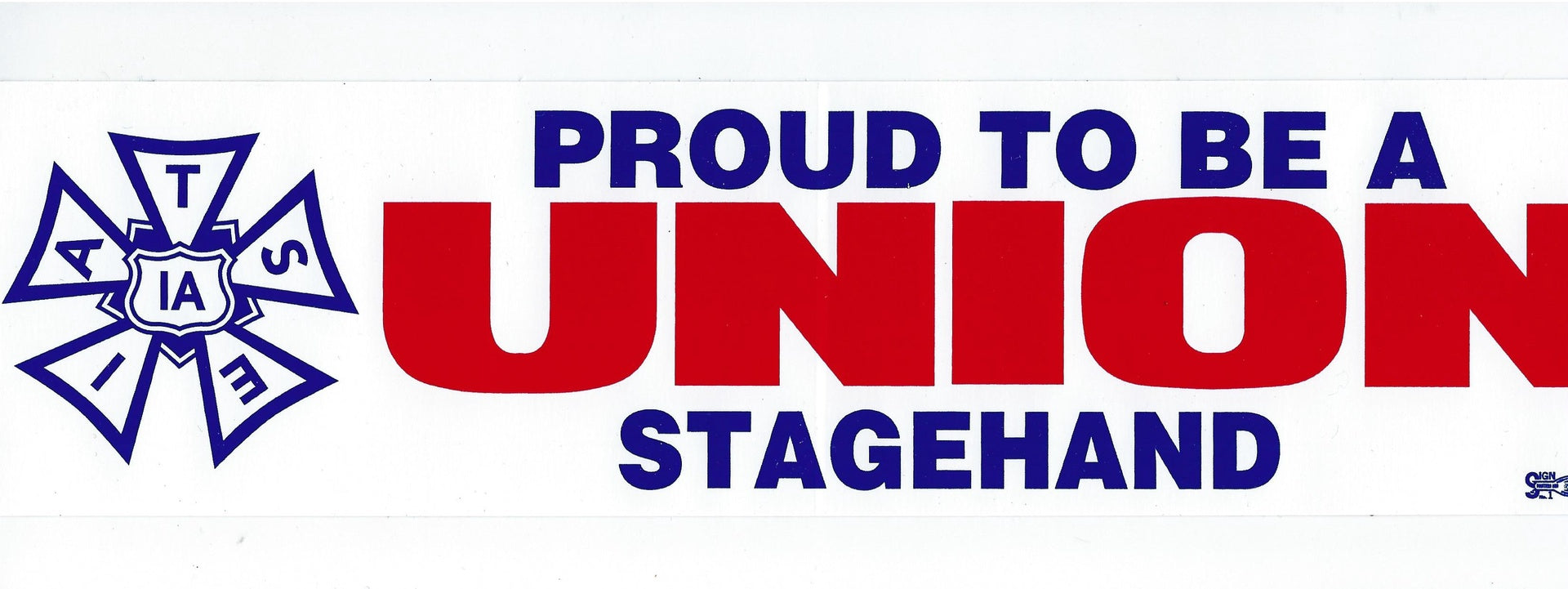 Proud to be Union Stagehand Bumper Sticker #BP-PTB-SH