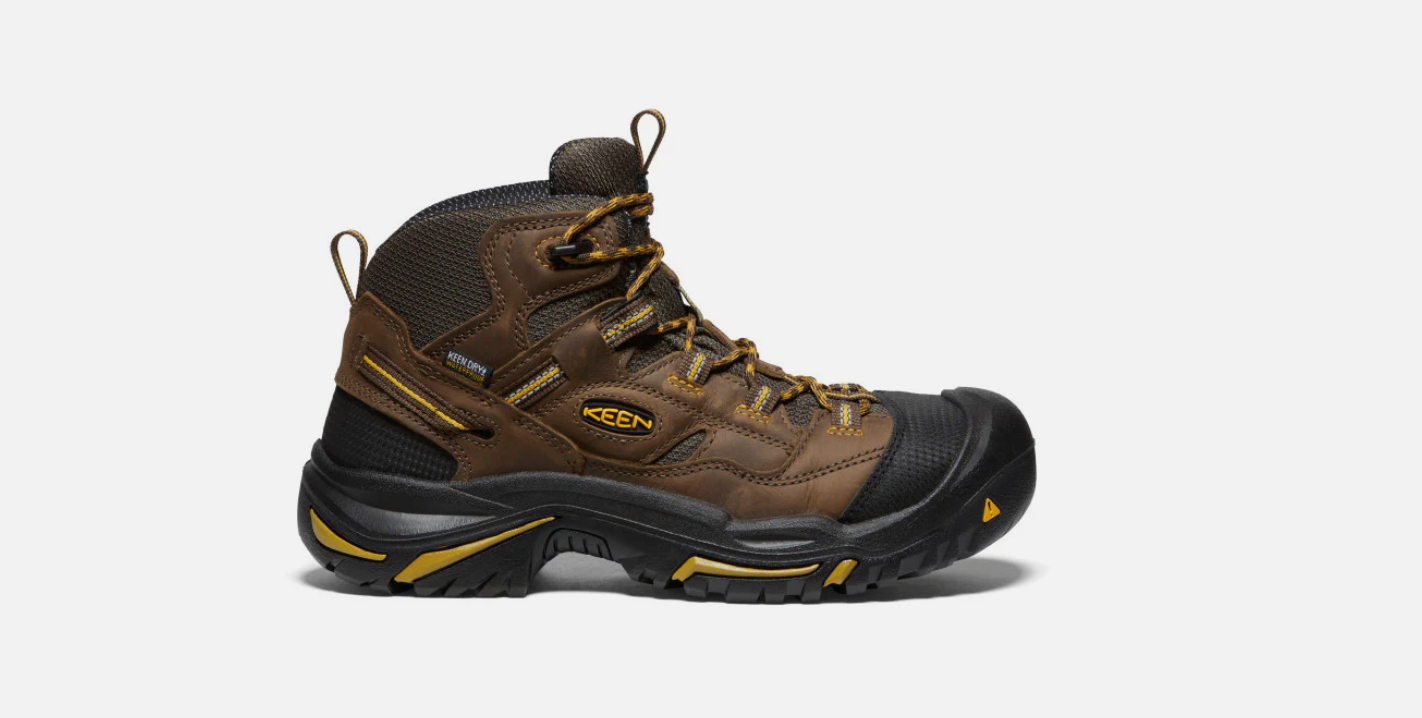 KEEN Men's Braddock Waterproof Mid (Steel Toe) #1011242