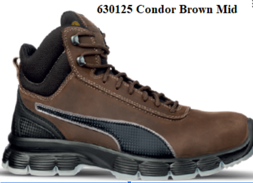 PUMA MENS CONDOR BROWN MID ASTM SD SR #630125