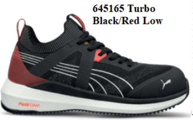 PUMA MENS TURBO BLK/RED LOW ASTM SD SR #645165