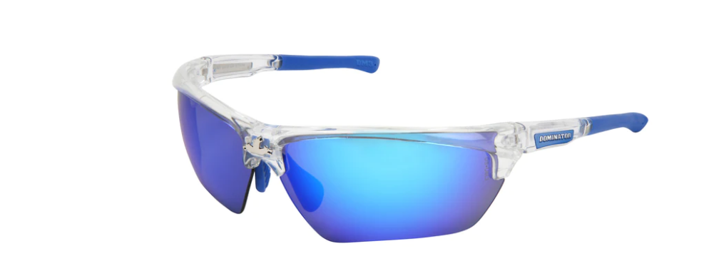 MCR Dominator™ DM3 Series Safety Glasses with Polarized Blue Mirror Lenses