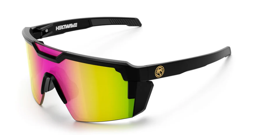 Heat Wave Future Tech Sunglasses: Black Frame Savage Spectrum Z87+-Polarized