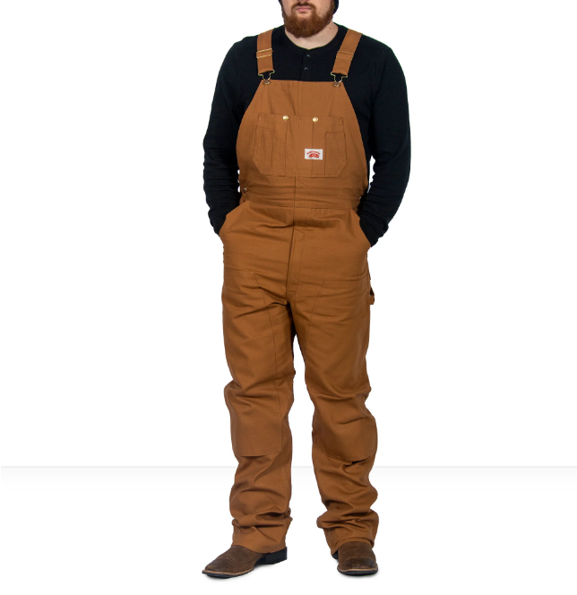 Round House Men's Heavy Duty Duck Bib Overall #83