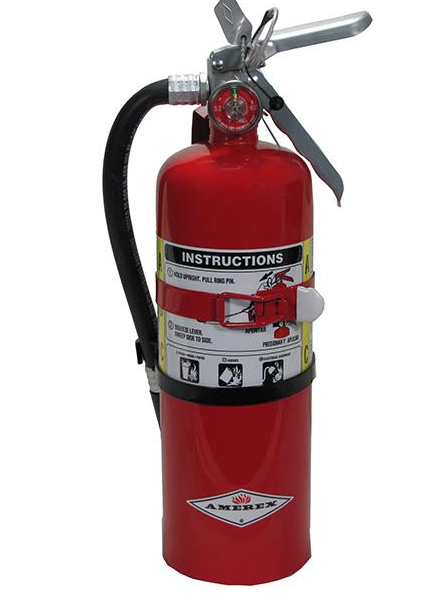 Amerex® ABC Fire Extinguisher w/ Aluminum Valve & Vehicle Bracket