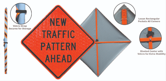 Cortina 48" Vinyl Non-Reflective Road Sign