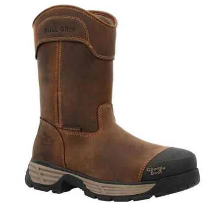 Georgia Boot Durablend Edge 10" Waterproof Alloy Toe Pull On Work Boot #GB00664