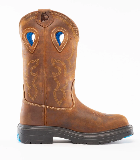 Steel Blue Men's Blue Heeler Steel Toe Pull On Work Boot #813945