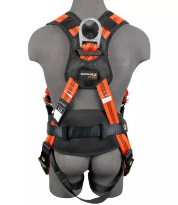 Safewaze V-Line Construction Harness: 3D, QC Chest, TB Legs