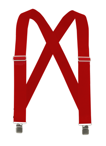 Welch 2" X-Back Gator Clip Suspenders