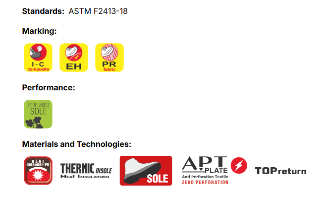 Cofra Asphalt US Road Boot 8-inch Heat Resistant Safety Toe