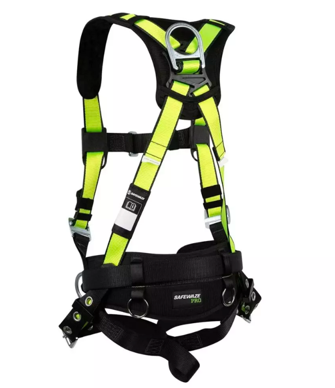 Safewaze PRO Construction Harness: 3D, MB Chest, TB Legs #FS160