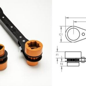 Lowell 103 Triple Dual End Distribution Lineman’s Wrench