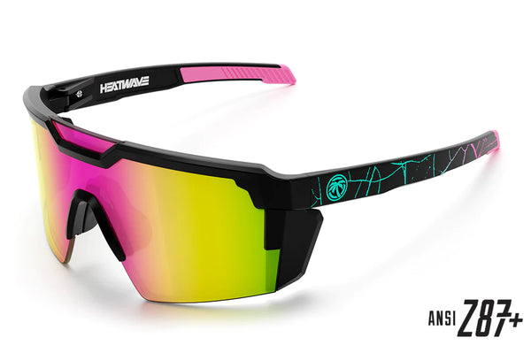 Heat Wave Future Tech Sunglasses: Shreddy Crack Customs Z87+ - HardHatGear