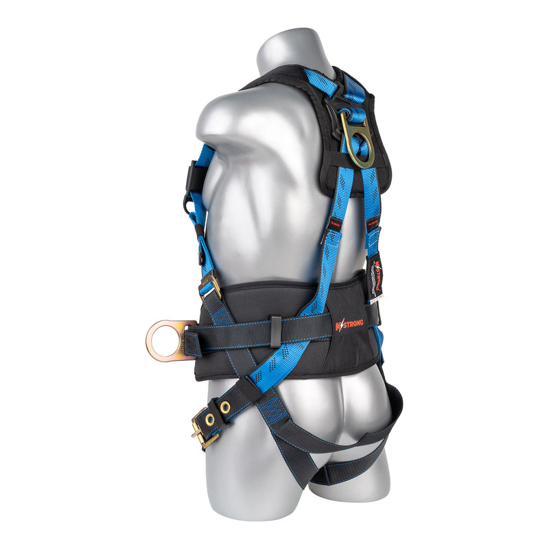 KStrong® Kapture™ Essential+ 5-Point FBH with Back Pad, TB Waist Belt and Legs, 3 D-rings (ANSI) - HardHatGear